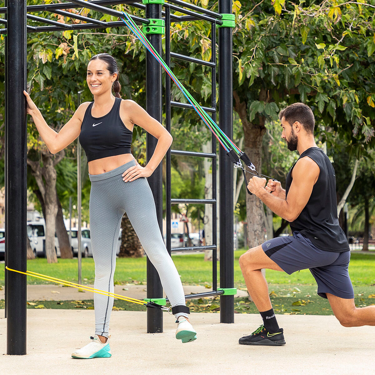 Resistance Bands Set 5 Levels with Accessories – Home Workout Fitness