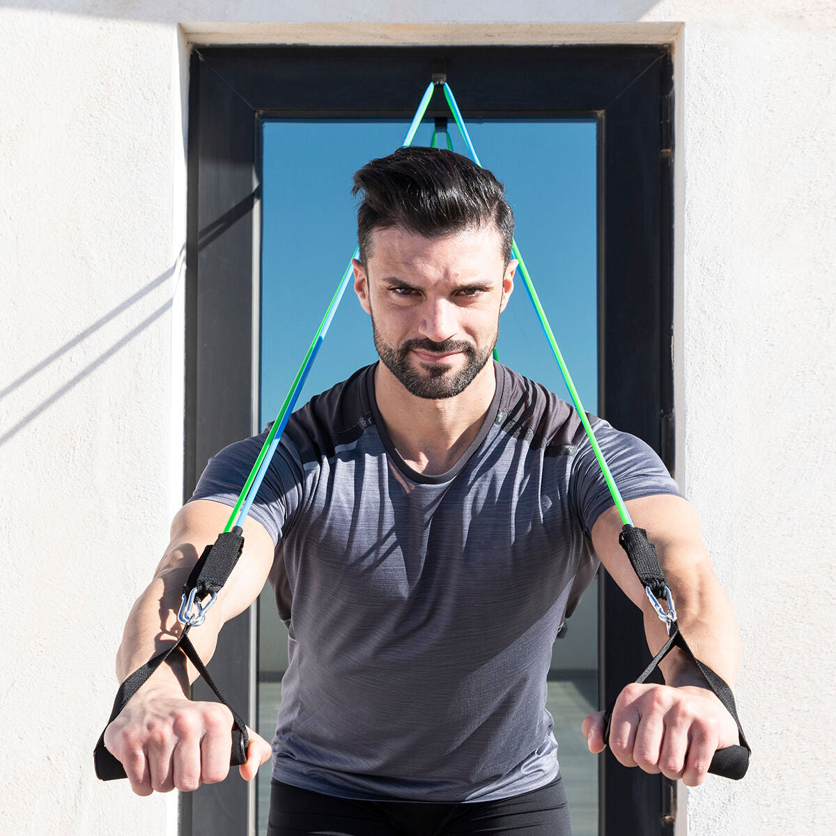 Resistance Bands Set 3 Levels with Accessories – Home Workout Fitness
