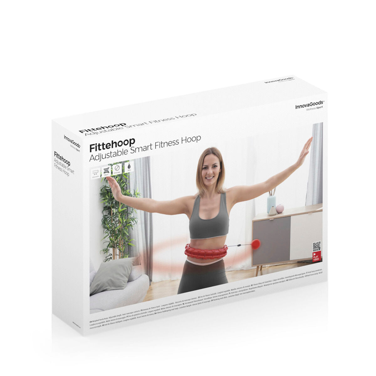 Weighted Smart Hula Hoop Adjustable – Fat Burn Waist Fitness Trainer