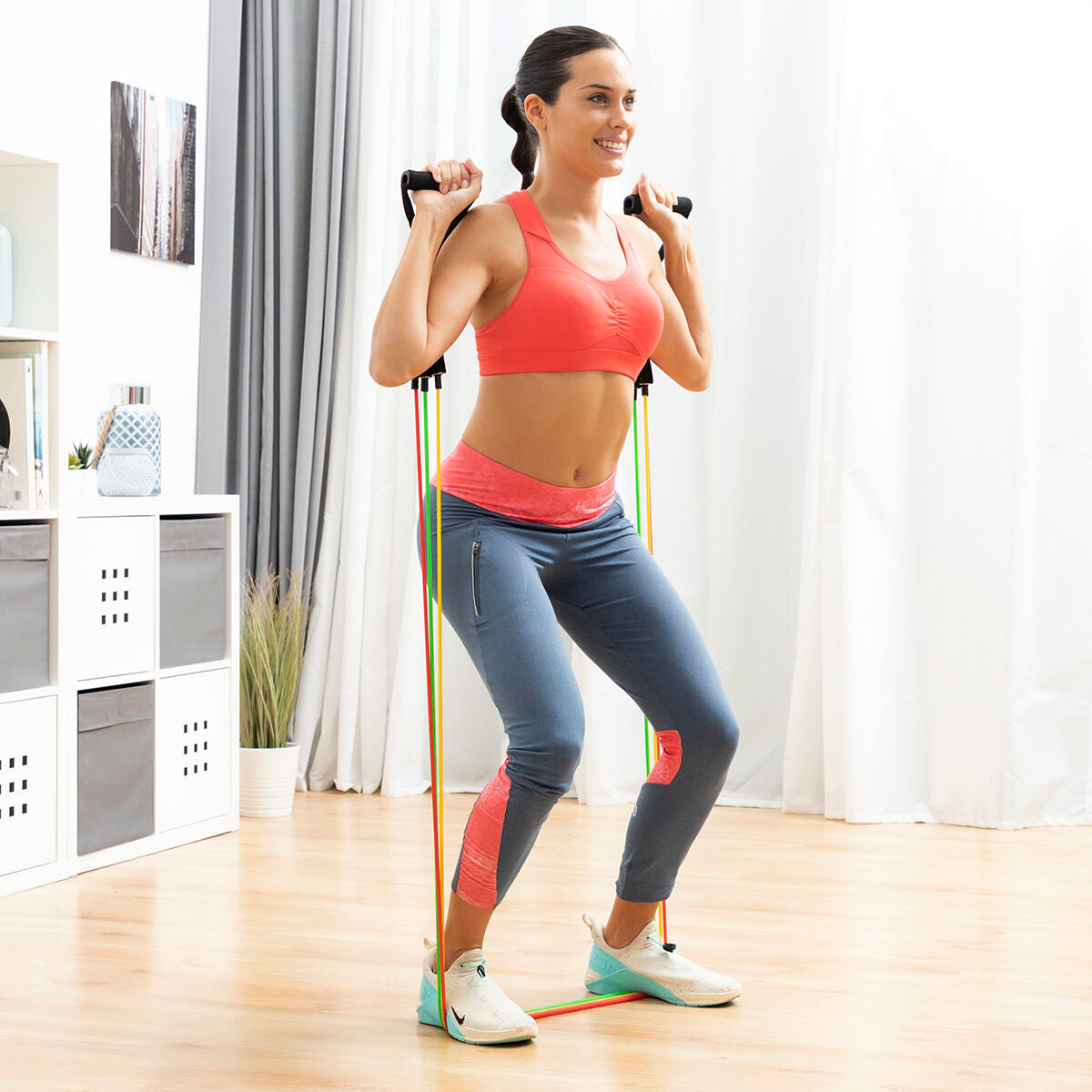 Resistance Bands Set 5 Levels with Accessories – Home Workout Fitness