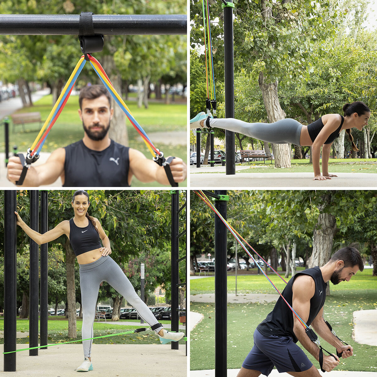 Resistance Bands Set 5 Levels with Accessories – Home Workout Fitness